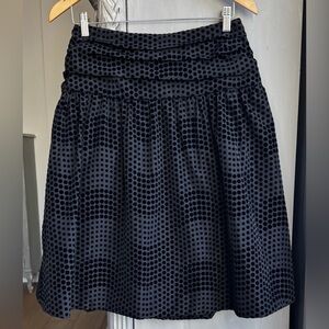 NWT -Maeve Black Polka Dot Skater Skirt